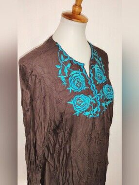 DOUBLE D RANCH EMBROIDERED TUNIC NWOT